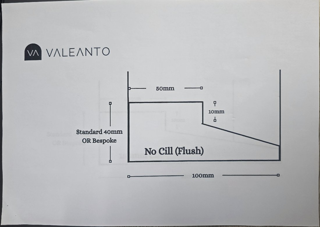No cill, flush threshold